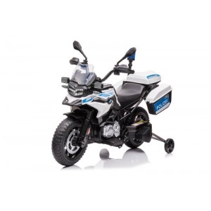 Elektrinis policijos motociklas vaikams BMW 12V